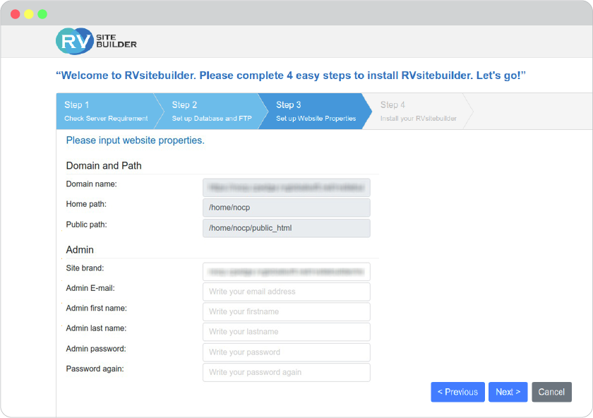 LinkedIn Login Setup - RVsitebuilder